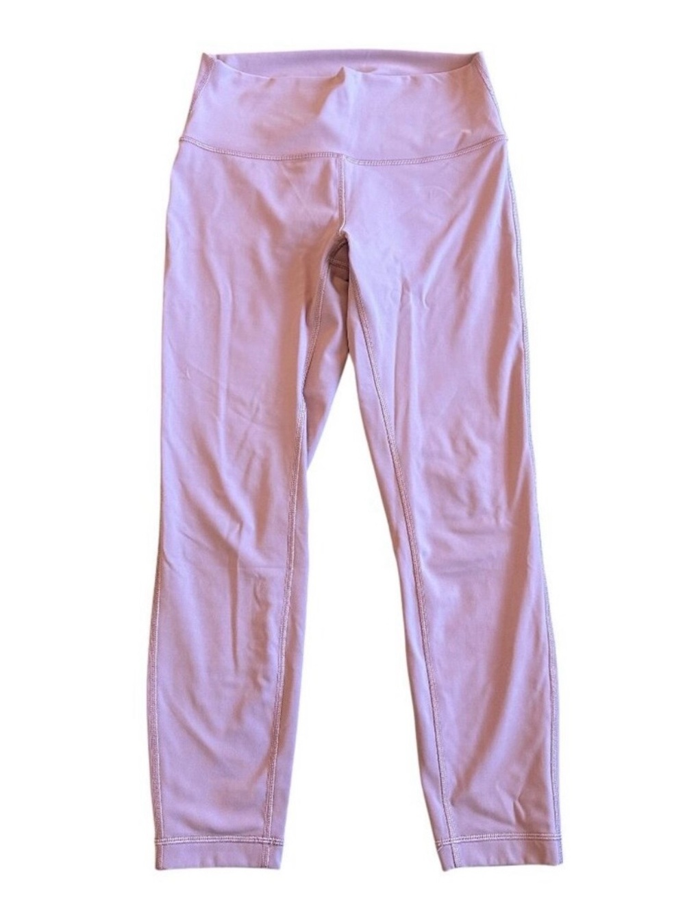 Lululemon Wunder Under High Rise Leggings Logo Full Length Stretch Size 8 Womens